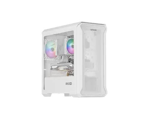 Carcasa GENESIS IRID 503 ARGB Lite, Mini Tower, Tempered glass, Alb