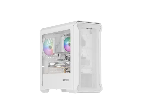 Carcasa GENESIS IRID 503 ARGB Lite, Mini Tower, Tempered glass, Alb
