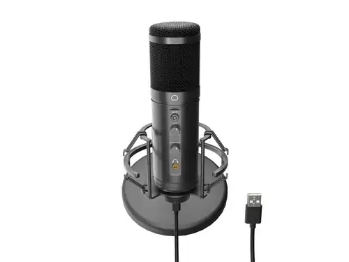 Microfon Genesis Radium 600 G2, Jack 3.5 mm, USB-C, Negru