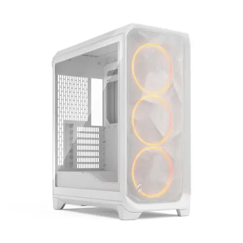 Carcasa Fractal Design Meshify 3 White RGB TG Clear Tint, Middle Tower, tempered glass, Alb
