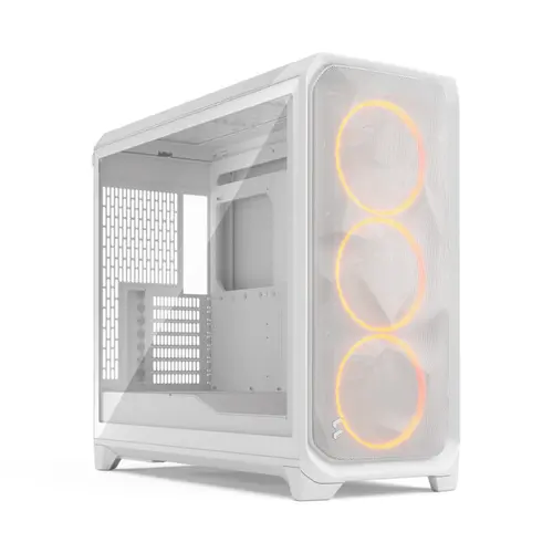 Carcasa PC Fractal Design Meshify 3 XL White RGB TG Clear Tint, Full Tower, tempered glass, Alb