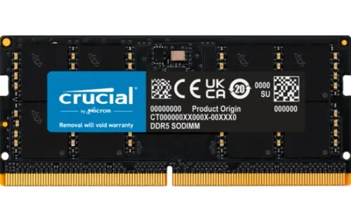 Memorie SO-DIMM Crucial CT64G56C46S5, 64 GB, DDR5-5600 MHz, CL 46