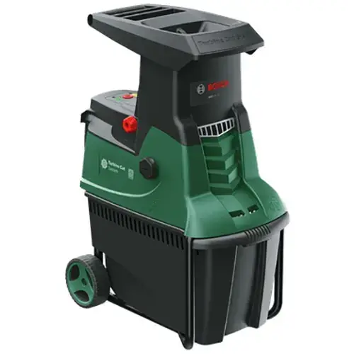Tocator crengi si resturi vegetale electric Bosch AXT 25 TC, 2500 W, diametru maxim tocare 45 mm,cos colector 53 l,roti transport