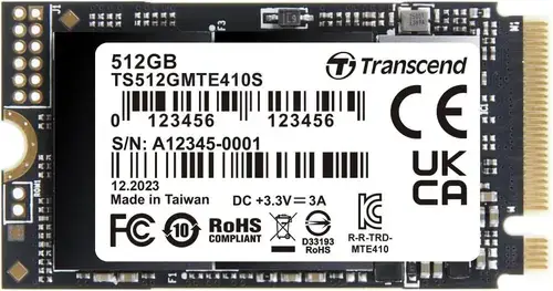 SSD Transcend TS512GMTE410S, 512GB, M.2 2242, PCIe Gen4 x4