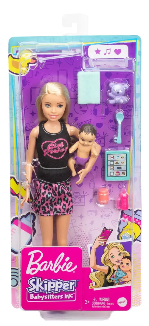 Papusa Barbie Skipper First Job Babysitter Blonda