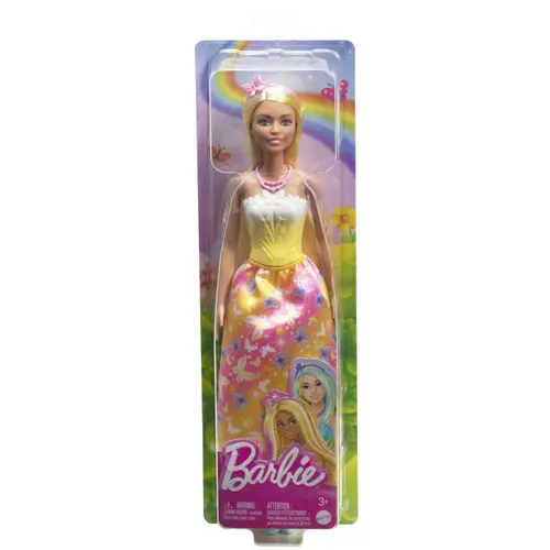Papusa Mattel Barbie cu parul blond si galben