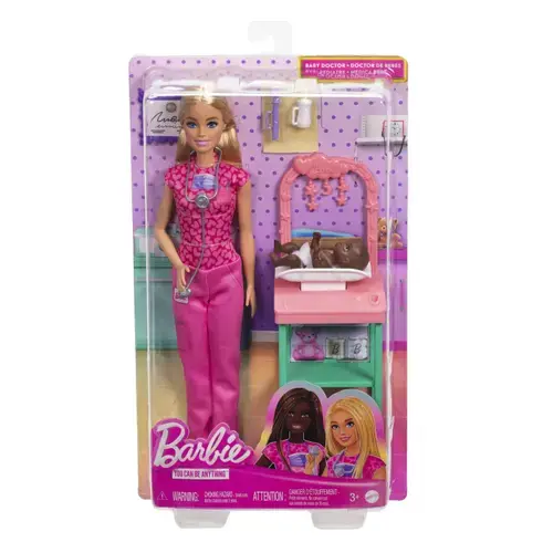 Papusa Barbie You can be - Doctor pediatru, Blonda