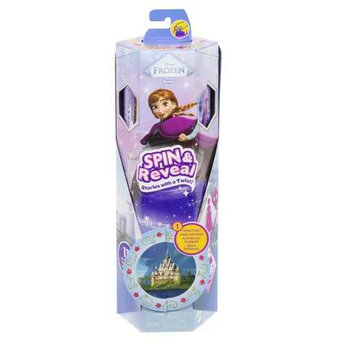 Papusa  Disney Frozen Spin And Reveal Anna cu evantai