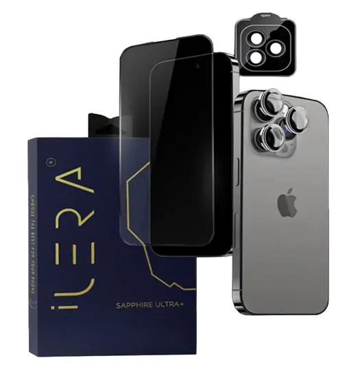 Sticla de protectie iLera Sapphire Ultra + Glass for iPhone 16 | 15