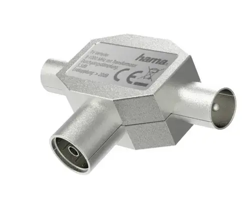 Splitter antena Hama 205236, conector coaxial - 2 mufe coaxiale