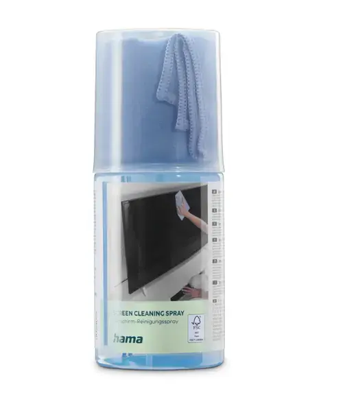 Kit curatare ecran Hama 221093, spray si laveta, 200 ml