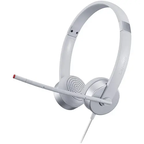Casti Lenovo 100 Analog, Stereo, Argintiu