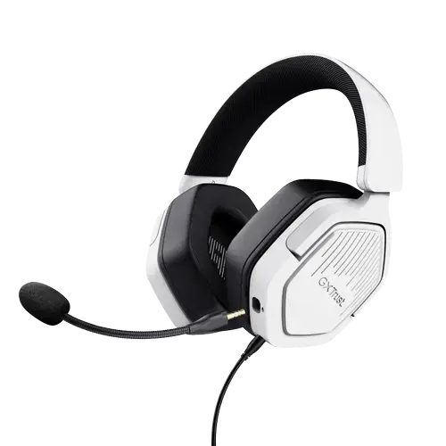 Casti cu microfon Trust GXT 492 Carus, Jack 3.5 mm, Alb