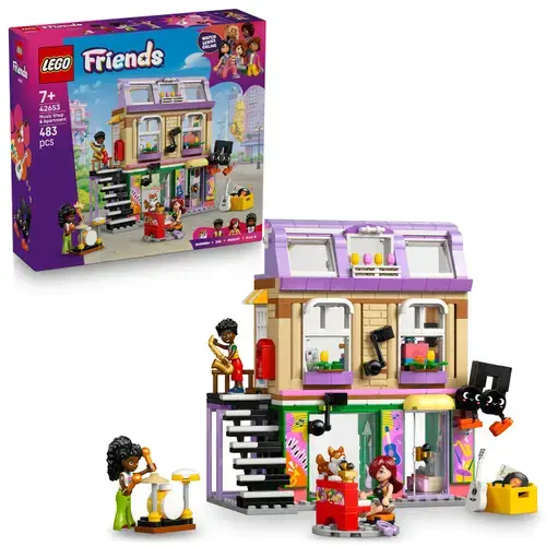 LEGO® Friends - Magazin de muzica si apartament 42653, 483 piese