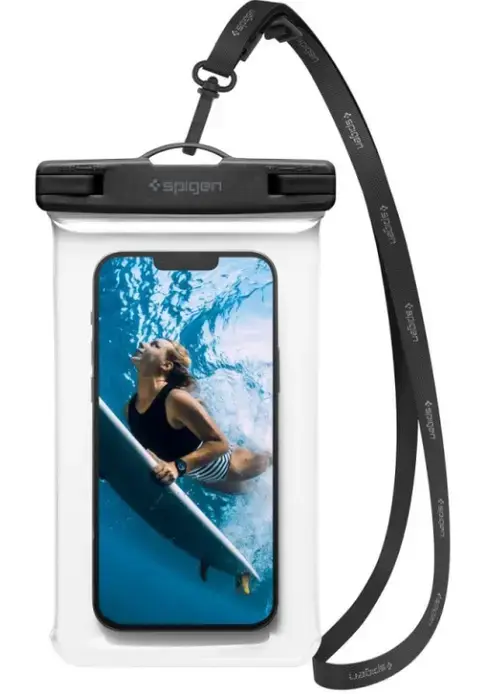 Husa Universala Waterproof, Spigen, A601, Transparenta
