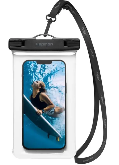 Husa Universala Waterproof, Spigen, A601, Transparenta