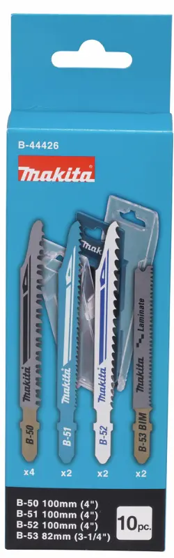 Set panze Makita B-44426 pentru fierastrau pendular, 10 buc