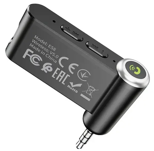 Transmitator Bluetooth HOCO E58, AUX, Negru