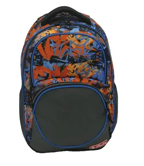 Rucsac Herlitz Zipper Cube, dimensiune 43 x 29 x 22 cm, motiv Street Art