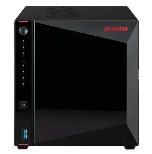 Network Attached Storage Asustor AS5404T, 4 Bay, Intel Celeron Quad-Core N5105, 4GB DDR4, 2x 2.5 GbE, 3x USB 3.2 Gen 2, 1x HDMI