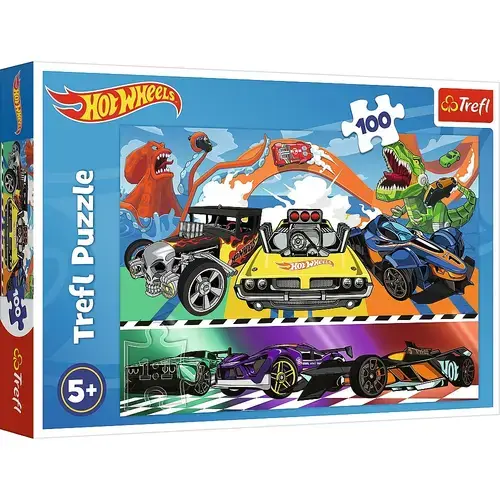 Puzzle Trefl Hot Wheels, 100 piese