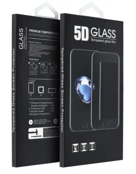Folie de protectie Ecran OEM pentru Motorola Edge 50, Sticla Securizata, Full Glue, 5D, Neagra