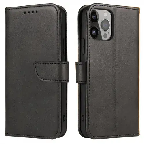 Husa pentru Honor X6a, OEM, Smart Magnetic Flip, Neagra