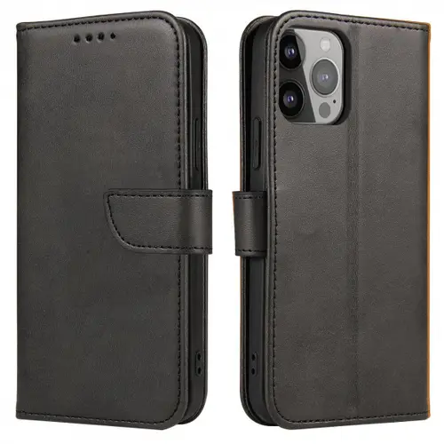 Husa pentru Honor X6a, OEM, Smart Magnetic Flip, Neagra