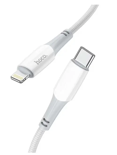 Cablu Date si Incarcare USB-C - Lightning HOCO X70, 20W, 1m, Alb