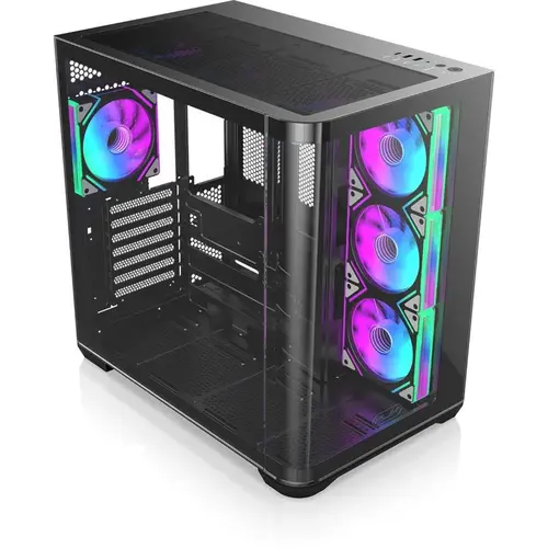 Carcasa Raijintek Atreus BT4, Middle Tower, E-ATX, Tempered glass, Negru