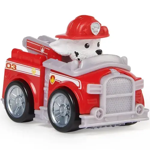 Vehicul cu Figurina Paw Patrol Pup Squad Racers - Marshall