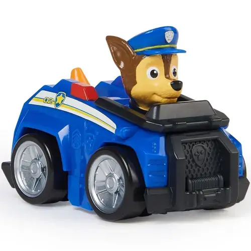 Vehicul cu Figurina Paw Patrol Pup Squad Racers - Chase