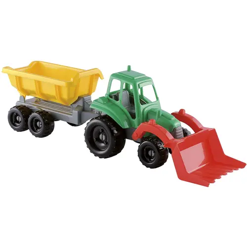Jucarie tractor si remorca Ecoiffier, 51 cm