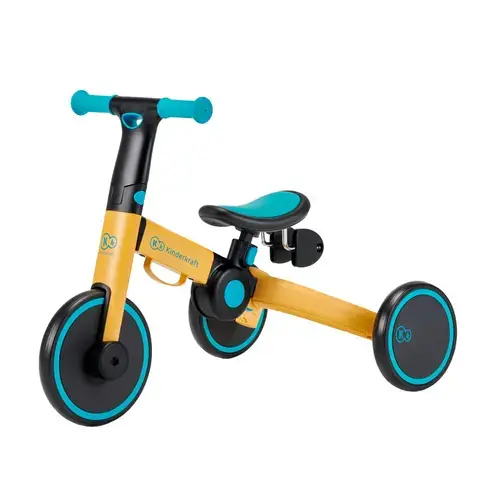 Tricicleta 3 in 1  Kinderkraft 4Trike, Greutate maxima suportata 25 Kg, Galben