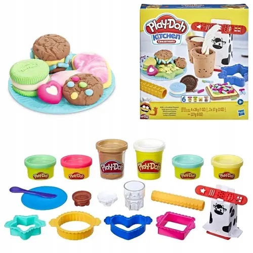 Set Play-Doh Kitchen Creations, 6 tuburi, accesorii