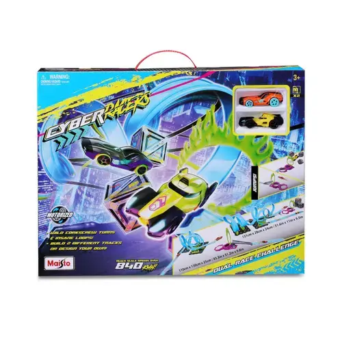Pista de curse Maisto Cyber Racers - Dual Race Challenge, cu doua carucioare