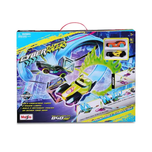 Pista de curse Maisto Cyber Racers - Dual Race Challenge, cu doua carucioare