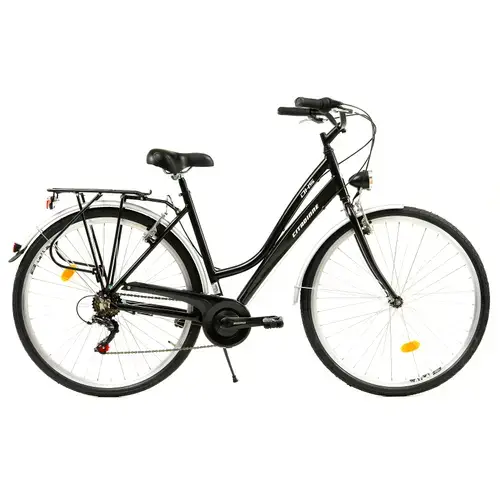 Bicicleta Oras Dhs City 28001, roti  28 Inch, marimea L, 6 viteze, Negru