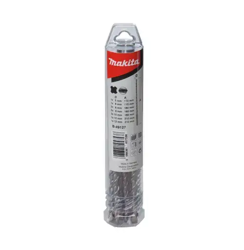 Set burghie Makita B-49127, SDS-PLUS, V-PLUS, 10 piese