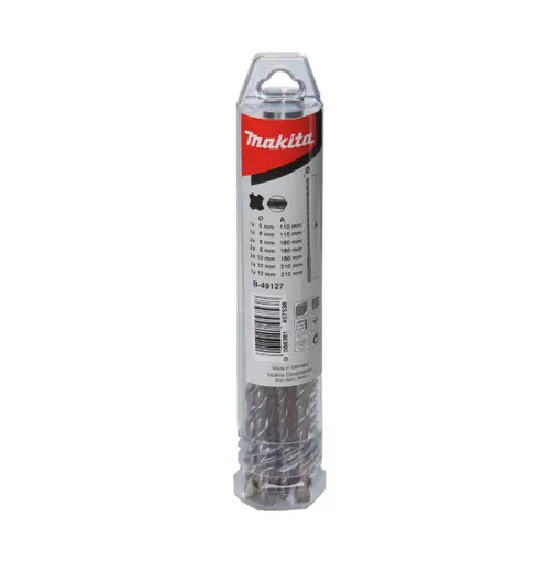 Set burghie Makita B-49127, SDS-PLUS, V-PLUS, 10 piese