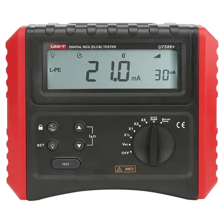Multimetru digital Uni-T UT586+, Tester RCD