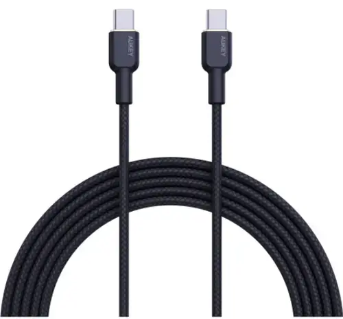 Cablu de date AUKEY CB-NCC1, USB-C - USB-C, 1 m, Negru