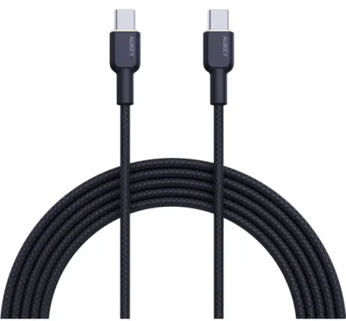 Cablu de date AUKEY CB-NCC1, USB-C - USB-C, 1 m, Negru