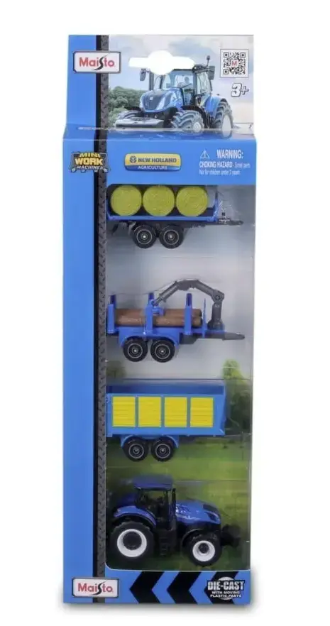 Maisto - Set 4 utilaje agricole New Holland