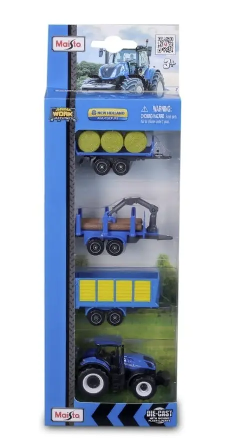 Maisto - Set 4 utilaje agricole New Holland