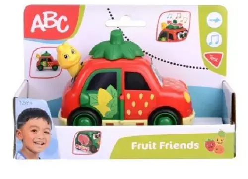 Abc Fruit Friends Masinuta Capsuna 12cm