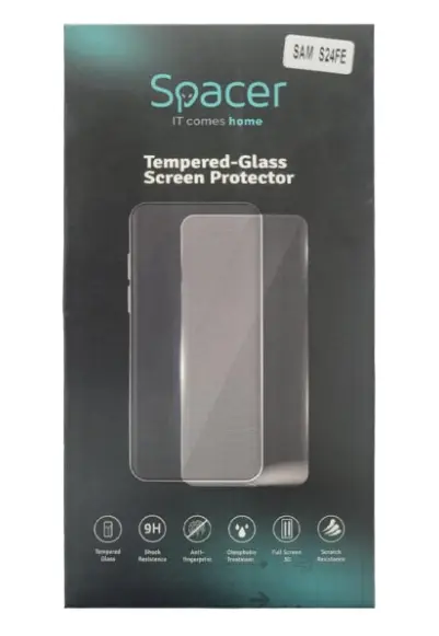 Folie de sticla Spacer SPPG-SM-GX-S24FE-TPU, pentru Samsung Galaxy S24FE, Transparent