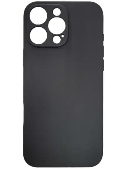 Protectie pentru spate Spacer SPPC-AP-IP16PM-TPU pentru Iphone 16 Pro Max, Negru