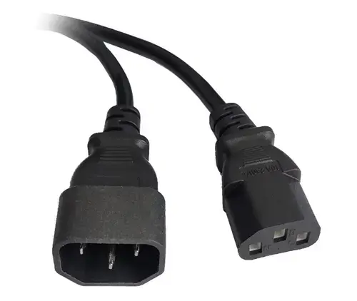 Cablu alimentare Spacer prelungitor, 1.8m, intrare C14, iesire C13, 10A, Negru