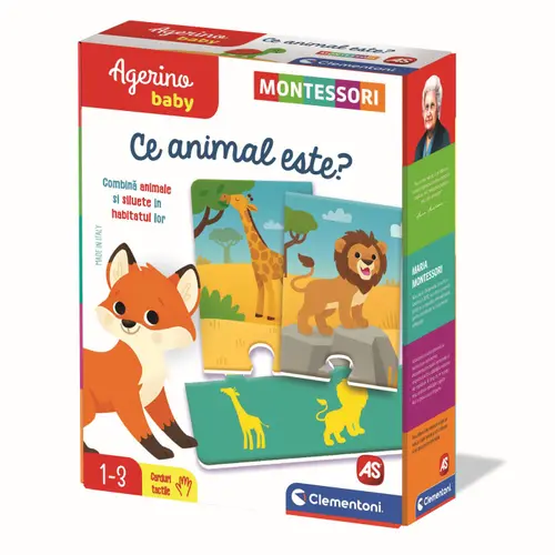 Joc Educativ ”Ce Animal Este?” Agerino Baby Montessori - AS